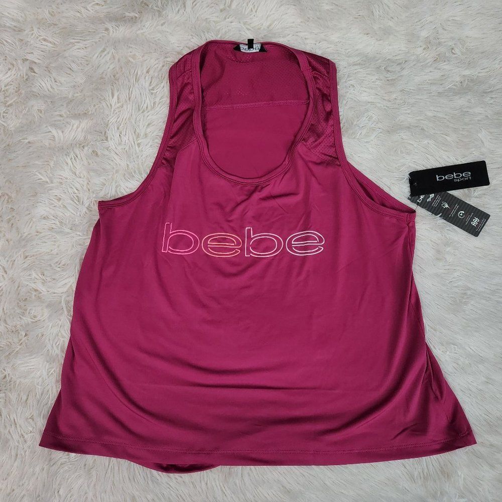 BEBE Raspberry pink sports top Size XL